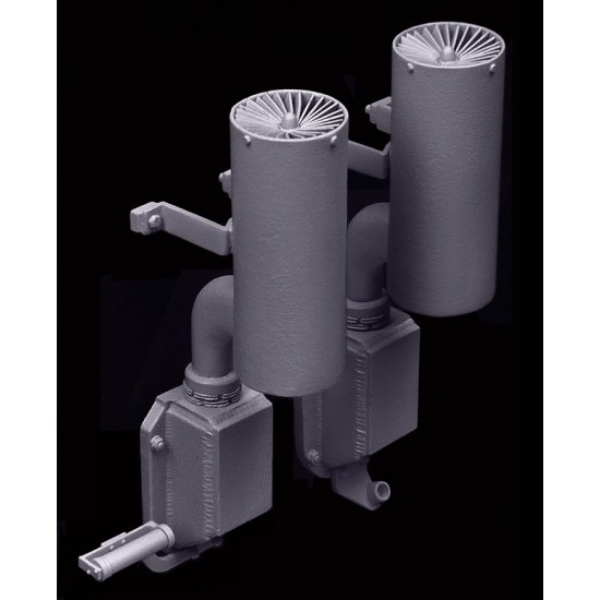 1/35 Panther Flammenvernichter Muffler for Dragon/Tamiya kits (Resin)