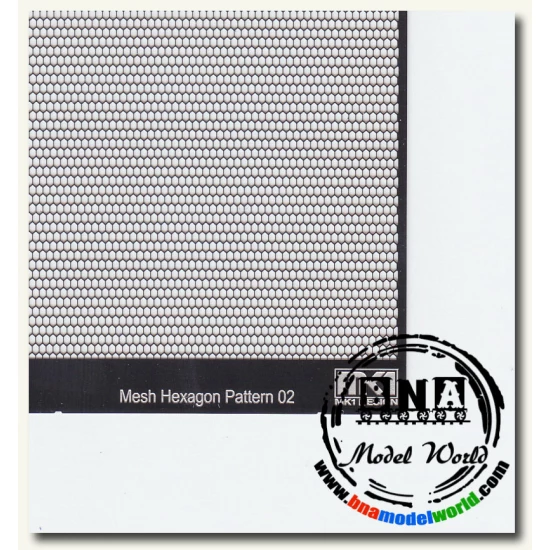 Hexagon Pattern Mesh B 0.45mm x 0.3mm