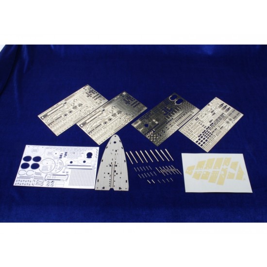 1/350 Italian Navy Battleship RN Roma Deluxe Upgrade Set for Trumpeter kit