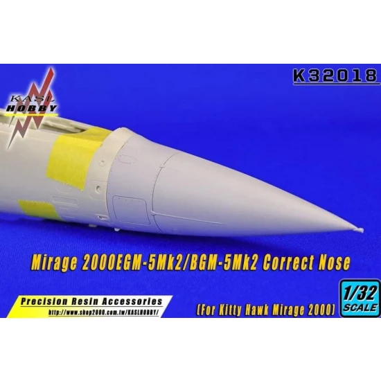 1/32 Mirage 2000EGM-5Mk2/BGM-5Mk2 Correct Nose for Kitty Hawk kits