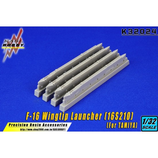 1/32 General Dynamics F-16 Fighting Falcon Wingtip Launcher (16S210) for Tamiya kits