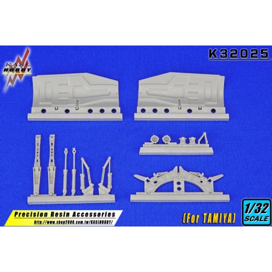 1/32 General Dynamics F-16 Fighting Falcon Light Weight Gear Accessories for Tamiya kits