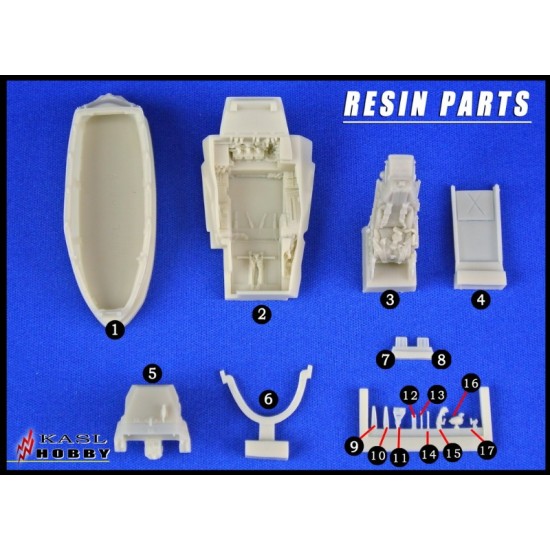 1/48 F-35C Lightning II Cockpit Set for Kitty Hawk kits