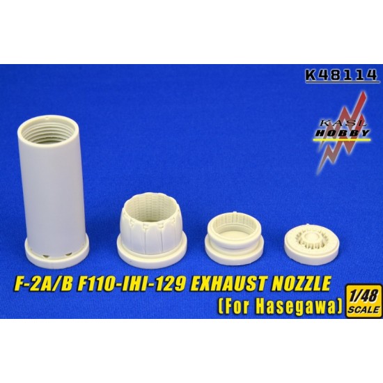 1/48 Mitsubishi F-2A/B F110-IHI-129 Exhaust Nozzle for Hasegawa kits