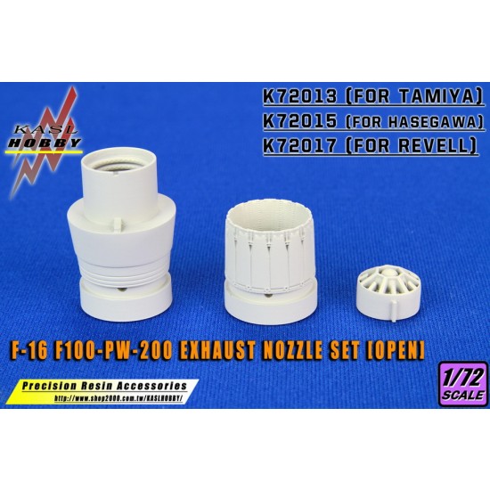 1/72 F-16 Fighting Falcon F100-PW-200 Exhaust Nozzle Set [Open] for Tamiya kits