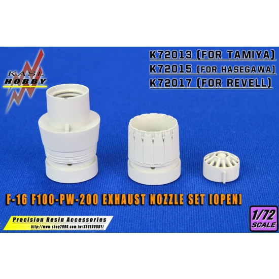 1/72 F-16 Fighting Falcon F100-PW-200 Exhaust Nozzle Set [Open] for Tamiya kits