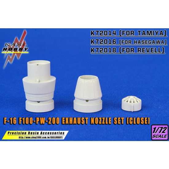 1/72 F-16 Fighting Falcon F100-PW-200 Exhaust Nozzle Set [Close] for Tamiya kits