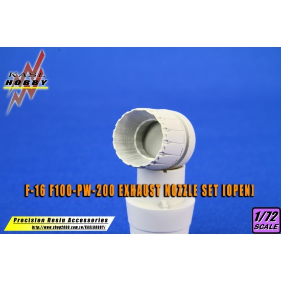 1/72 F-16 Fighting Falcon F100-PW-200 Exhaust Nozzle Set [Open] for Hasegawa kits