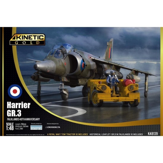 1/48 BAe Harrier GR.3 w/Tow Tractor [Falklands 40th Anniversary]