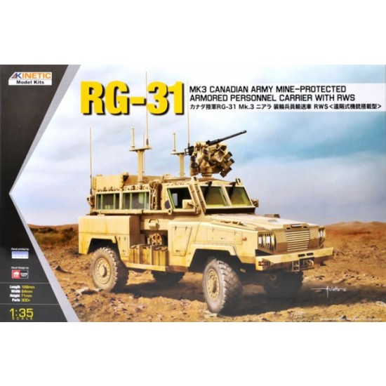 1/35 RG-31 'Nyala' MK3 Canadian Army w/Remote Weapon Station (RWS) on top