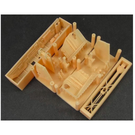 1/32 F-15 Eagle Wheelbays Upgrade set w/E Front Gear Strengthened Strut for Tamiya kit