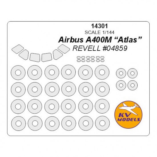 1/144 Airbus A400M "Atlas" Masks for Revell #04859