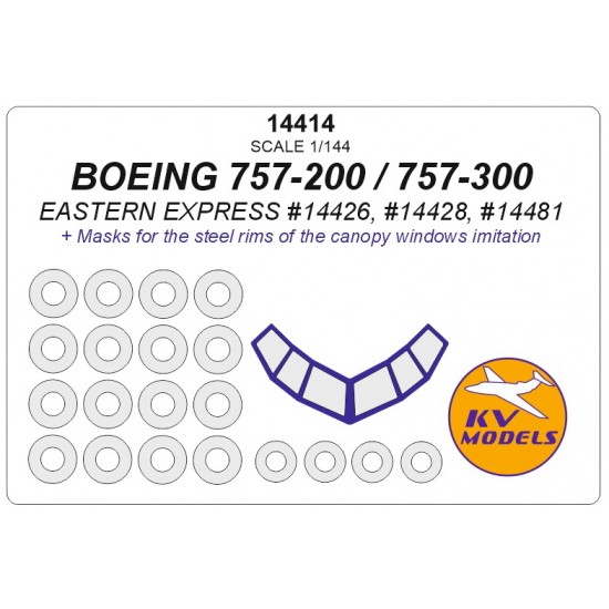1/144 Boeing 757-200/757-300 Masks for Eastern Express #14426/14428/14481