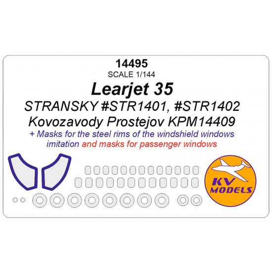 1/144 Learjet 35 Masking for Stransky #Str1401/Str1402
