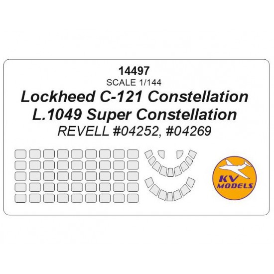 1/144 Lockheed C-121 Constellation/L.1049 Masks for Revell #04252/04269