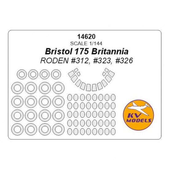 1/144 Bristol 175 Britannia Masks for Roden #312, #323, #326 w/Wheels Masks