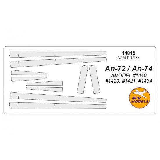 1/144 Antonov An-72 / An-74 Masks for A-Model #1410, #1420, #1421, #1434