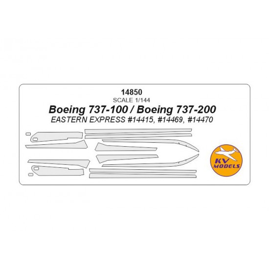 1/144 Boeing 737-100 / Boeing 737-200 Masks for Eastern Express #14415, #14469, #14470