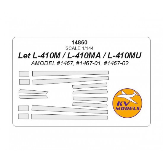 1/144 Let L-410M / L-410MU / L-410MA Masks for A-Model #1467 / #1467-01, #1467-02