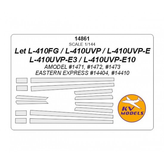 1/144 Let L-410FG / UVP /UVP-E / UVP-E3 / UVP-E10 Masks for A-Model / Eastern Express