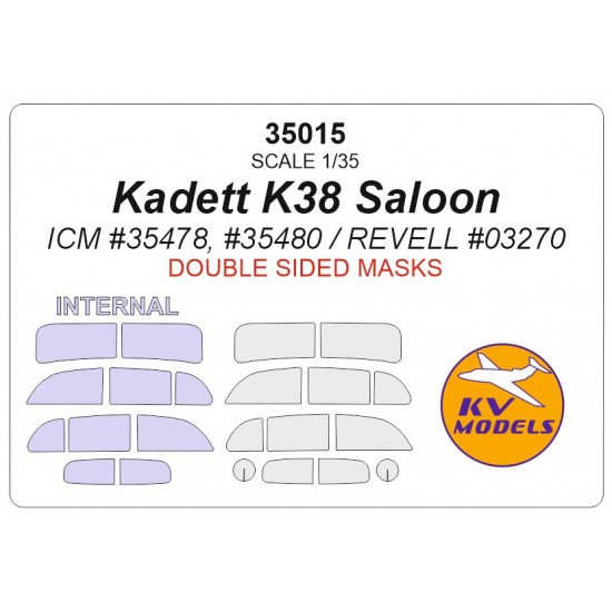 1/35 Opel Kadett K.38 Double-sided Paint Masking for ICM kits
