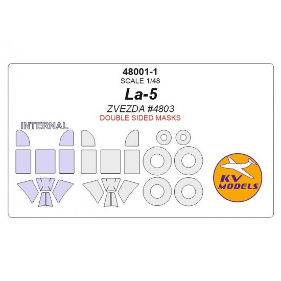 1/48 Lavochkin La-5 Double-sided Paint Masking for Zvezda #4803