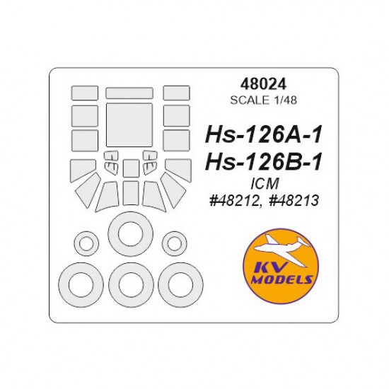 1/48 Hs-126A-1/B-1 Paint Masking for ICM #48212, #48213