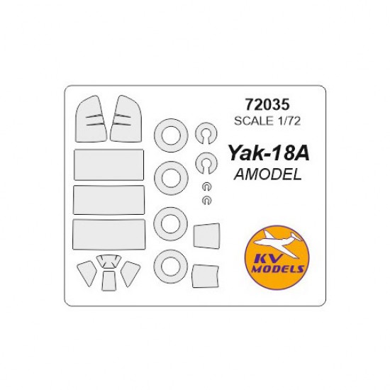 1/72 Yak-18A Masking w/Wheels Masks for Artmodel