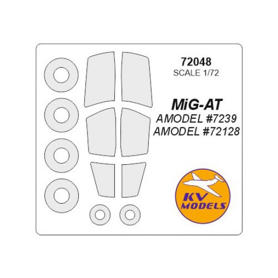 1/72 Mikoyan MiG-AT Masking for Amodel