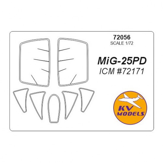 1/72 MiG-25PD Masking for ICM kits
