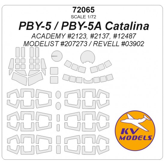 1/72 PBY-5 Catalina Masking for Academy #2123/2137/12487, Modelist/Revell kits