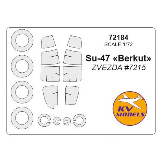 1/72 Su-47 Berkut Masking for Zvezda #7215