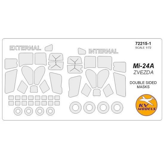 1/72 Mi-24A Double sided Masking for Zvezda kits