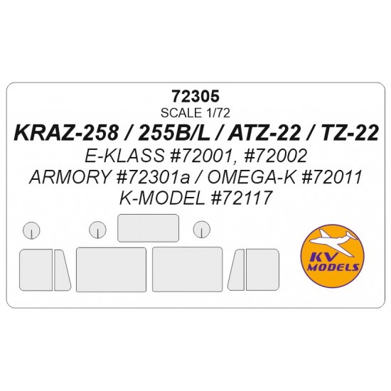 1/72 Kraz-255/Kraz-258/ATZ-22 Masking for E-Klass