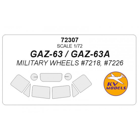 1/72 Gaz-63 Masking for Military Wheels kits