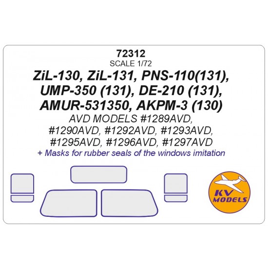 1/72 Zil-130/Zil-131 Masking for Avd Models