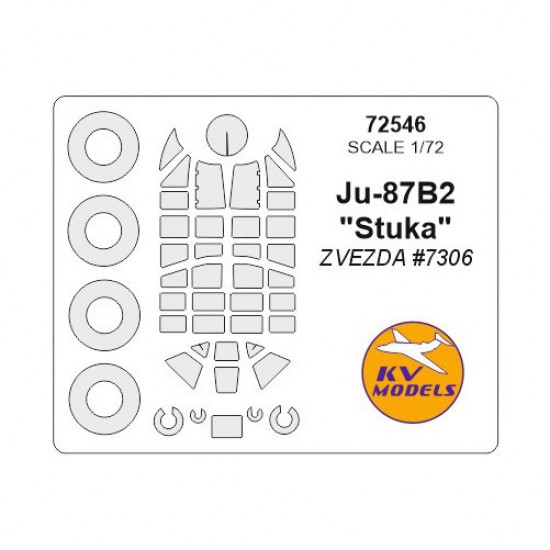 1/72 Ju-87B2 "Stuka" Masking for Zvezda #7306