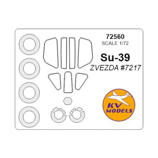 1/72 Su-39 Masking for Zvezda #7217