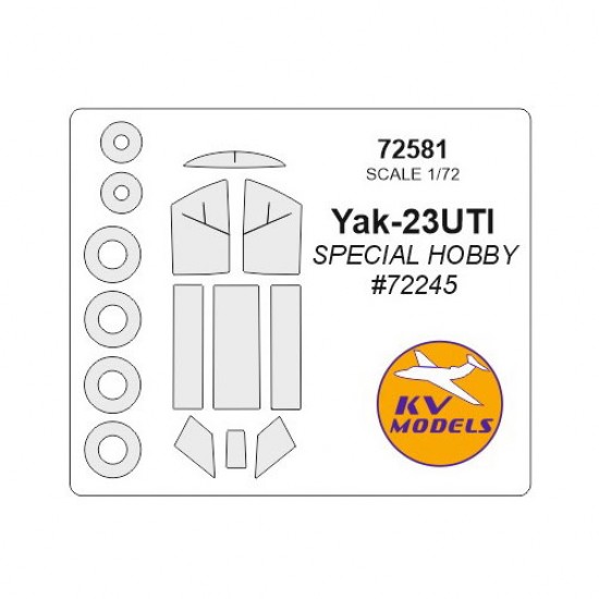 1/72 Yak-23UTI Masking for Special Hobby kits