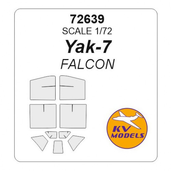 1/72 Yak-7 Masking for Falcon kits