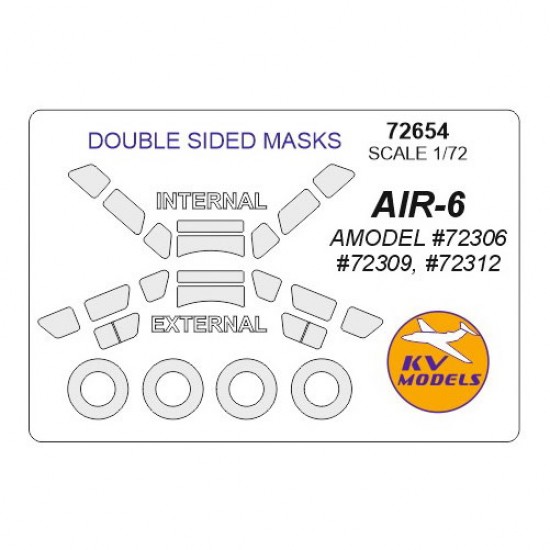 1/72 AIR-6 Double-sided Masking for Amodel #72306, #72309, #72312