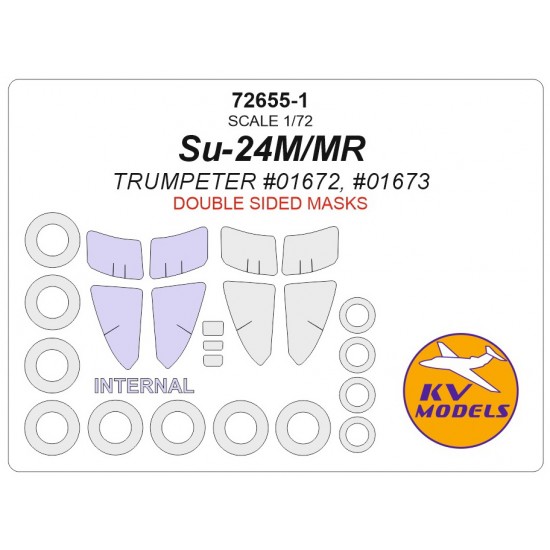 1/72 Su-24MR Double-sided Masking for Trumpeter kits