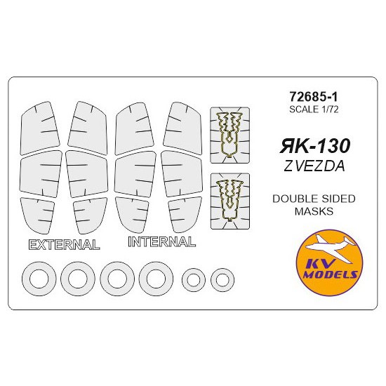 1/72 Yak-130 Double-sided Masking for Zvezda kits