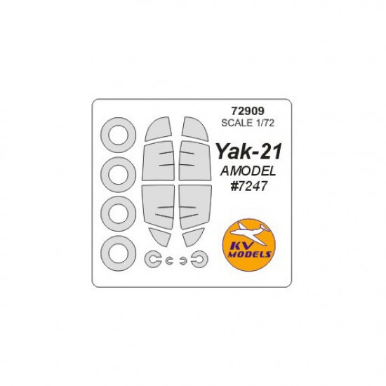 1/72 Yak-21 Masking for Amodel #7247
