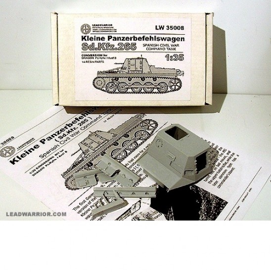 1/35 Spanish Civil War KlPzBefWg (SdKfz.265) Conversion Set for PzKpfw. I Ausf. B