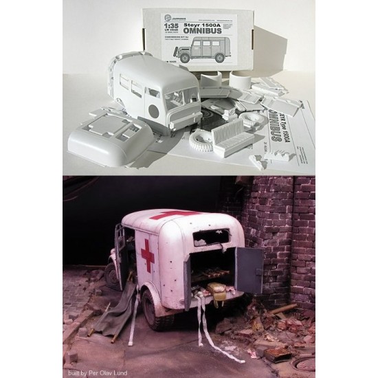 1/35 Steyr Type 1500A Ambulance/Personnel Carrier Omnibus Conversion for Tamiya #35225