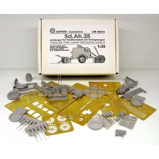 1/35 SdAh.25 Cable Laying Trailer w/Feldfernkabel & Verlegewagen