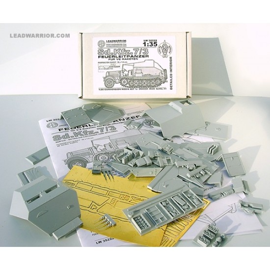 1/35 Feuerleitpanzer fur V-2 Raketen SdKfz.7/3 Conversion Set w/Interior for Dragon #6525