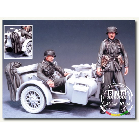 1/35 WWII German Motorcycle Riders set for Italeri #315 BMW R75
