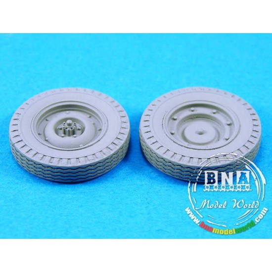 1/35 SAS Jeep Wheel Set (4 Front Wheels, 2 Spare Wheels)